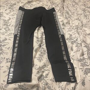 PINK Victoria's Secret Cozy Black Leggings